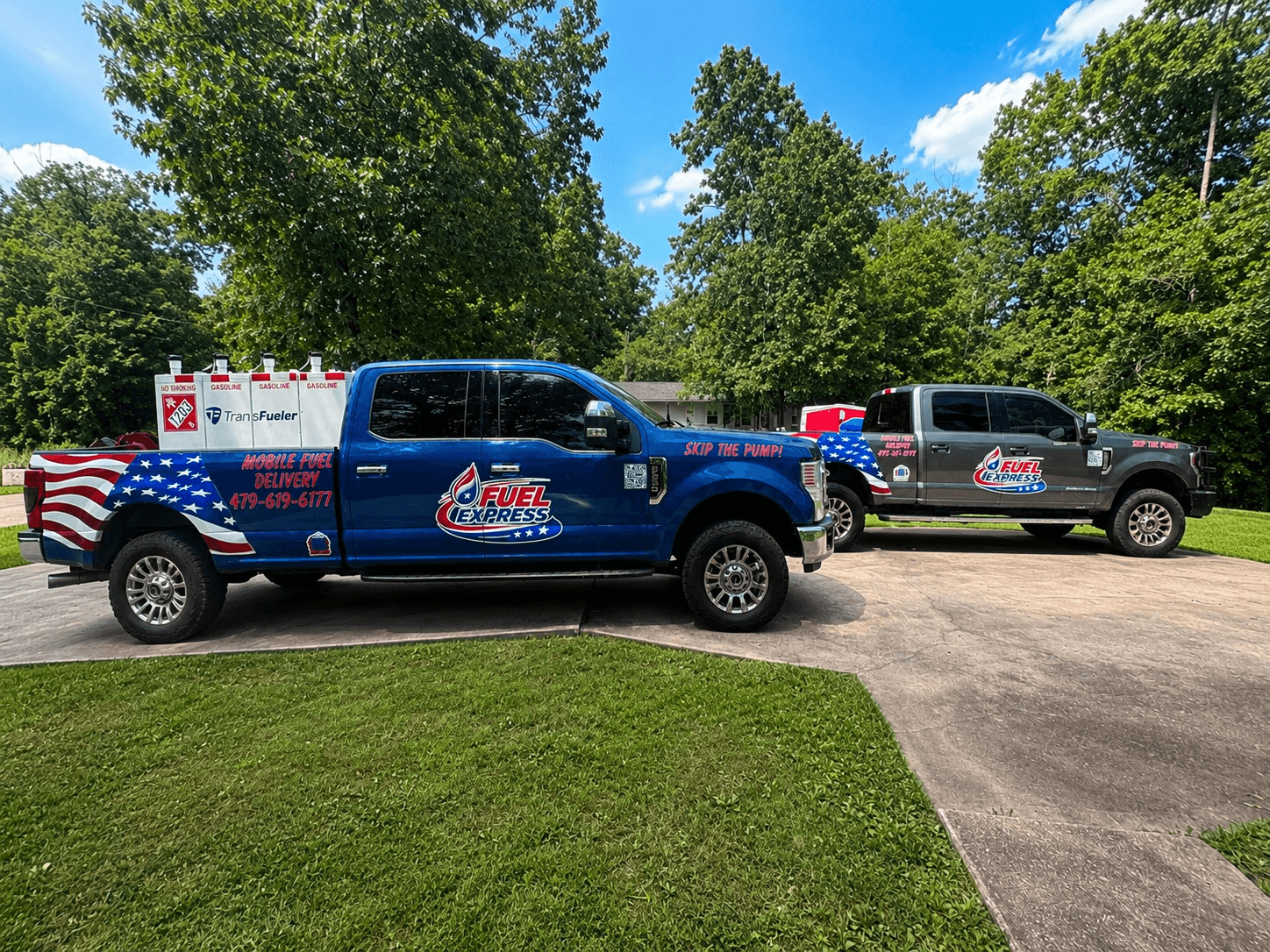 FuelExpress truck at a customer location